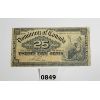 Image 1 : 1900 CDN 25 CENT SHINPLASTER