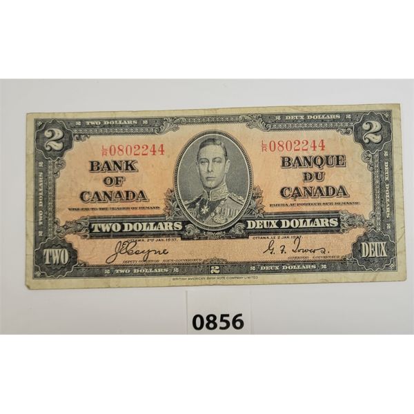 1937 CDN $2 BANKNOTE