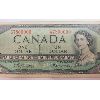 Image 2 : 1954 CDN $1 BANKNOTE - SEE ALL PICS