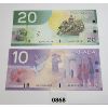 Image 2 : LOT OF 2 - 2001 & 2004 CDN UNCIRCULATED $10 & $20 BANKNOTES