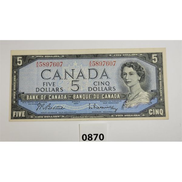 1954 CDN $5 BANKNOTE