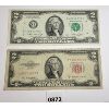 Image 1 : LOT OF 2 - 1953 & 1976 U.S. $2 BANKNOTES
