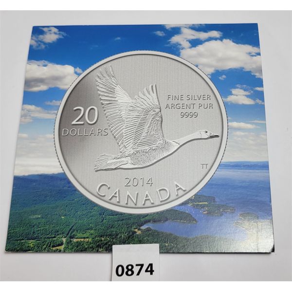 RCM CDN 2014 $20 SILVER COIN