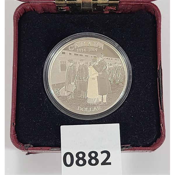 RCM 2014 PROOF SILVER DOLLAR