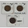 Image 1 : LOT OF 3 - 1904, 1915 & 1916 CDN BIG PENNIES