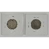 Image 2 : LOT OF 2 - 1902-H & 1905 CDN SILVER 25 CENT PCS
