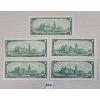Image 2 : LOT OF 5 - 1967 CDN UNCIRCULATED $1 BANKNOTES