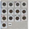 Image 2 : LOT OF 13 - CDN BIG PENNIES - INCL 1859, 1881 & 1884, ETC.