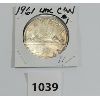 Image 1 : 1961 CDN UNCIRCULATED SILVER DOLLAR