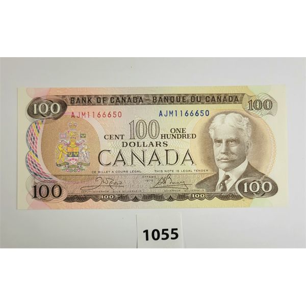 1975 CDN $100 UNCIRCULATED BANKNOTE 
