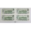 Image 2 : LOT OF 4 - 1973 CDN $1 BANKNOTES - SEQUENTIAL