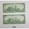 Image 2 : LOT OF 2 - 1967 CDN $1 BANKNOTES - NO SERIAL NUMBERS