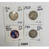 Image 1 : LOT OF 4 - U.S. 25 CENT PCS - INCL 2003 BARACK OBAMA