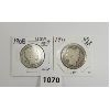 Image 1 : LOT OF 2 - 1908 & 1911 U.S. 50 CENT SILVER PCS