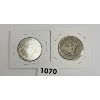 Image 2 : LOT OF 2 - 1908 & 1911 U.S. 50 CENT SILVER PCS