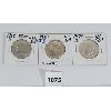 Image 1 : LOT OF 3 - 1968-1970 U.S. 50 CENT KENNEDY PCS