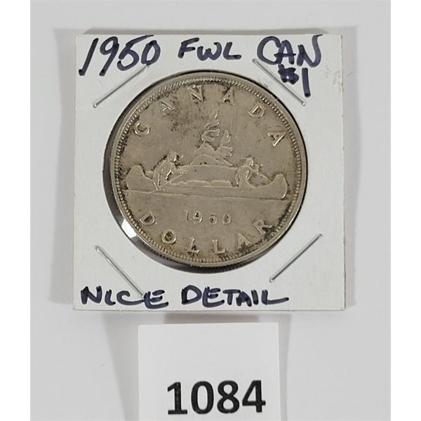 1950 FWL CDN SILVER DOLLAR