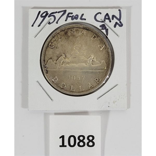 1957 FWL CDN SILVER DOLLAR