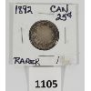 Image 1 : 1892 CDN 25 CENT PC