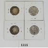 Image 2 : LOT OF 4 - 1959, 1961, 1962 & 1967 CDN 25 CENT PCS