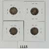 Image 2 : LOT OF 4 - 1894, 1903, 1943 & 1944 CDN 10 CENT PCS