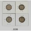 Image 2 : LOT OF 4 - 1888, 1912, 1917 & 1919 CDN 20 & 25 CENT PCS