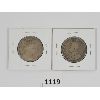 Image 2 : LOT OF 2 - 1910 & 1911 CDN 50 CENT PCS