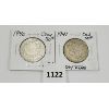 Image 1 : LOT OF 2 - 1940 & 1941 CDN 50 CENT PCS