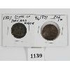 Image 1 : LOT OF 2 - 1827 & 1871 DUKE OF YORK TOKEN & P.E.I 1 CENT PC