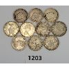 Image 2 : LOT OF 10 - 1908-1961 CDN SILVER  25 CENT PCS