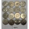 Image 1 : LOT OF 16 - 1970-1984 CDN SILVER DOLLARS