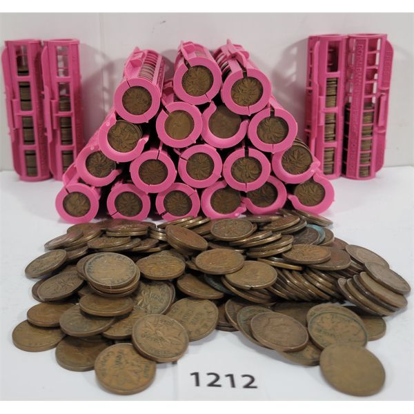 QTY OF CDN 1 CENT PCS - INCL 1938