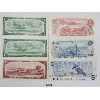 Image 2 : LOT OF 6 - 1954, 1972, 1974 & 1986 CDN $1, $2 & $5 BANKNOTES 