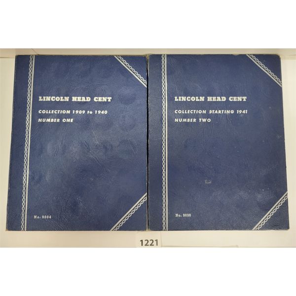 LOT OF 2 - LINCOLN HEAD CENT COLLECTION BOOKLETS #1 & 2