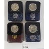 Image 2 : LOT OF 4 - 1970, 1974 & 1975 CDN SILVER DOLLARS