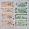 Image 2 : LOT OF 8 - CDN $1 & $2 BANKNOTES - INCL 1954 & 1973, ETC. 