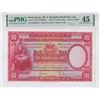 Image 1 : HK & Shanghai Banking Corp. 1956, $100, G926425. PMG 45.