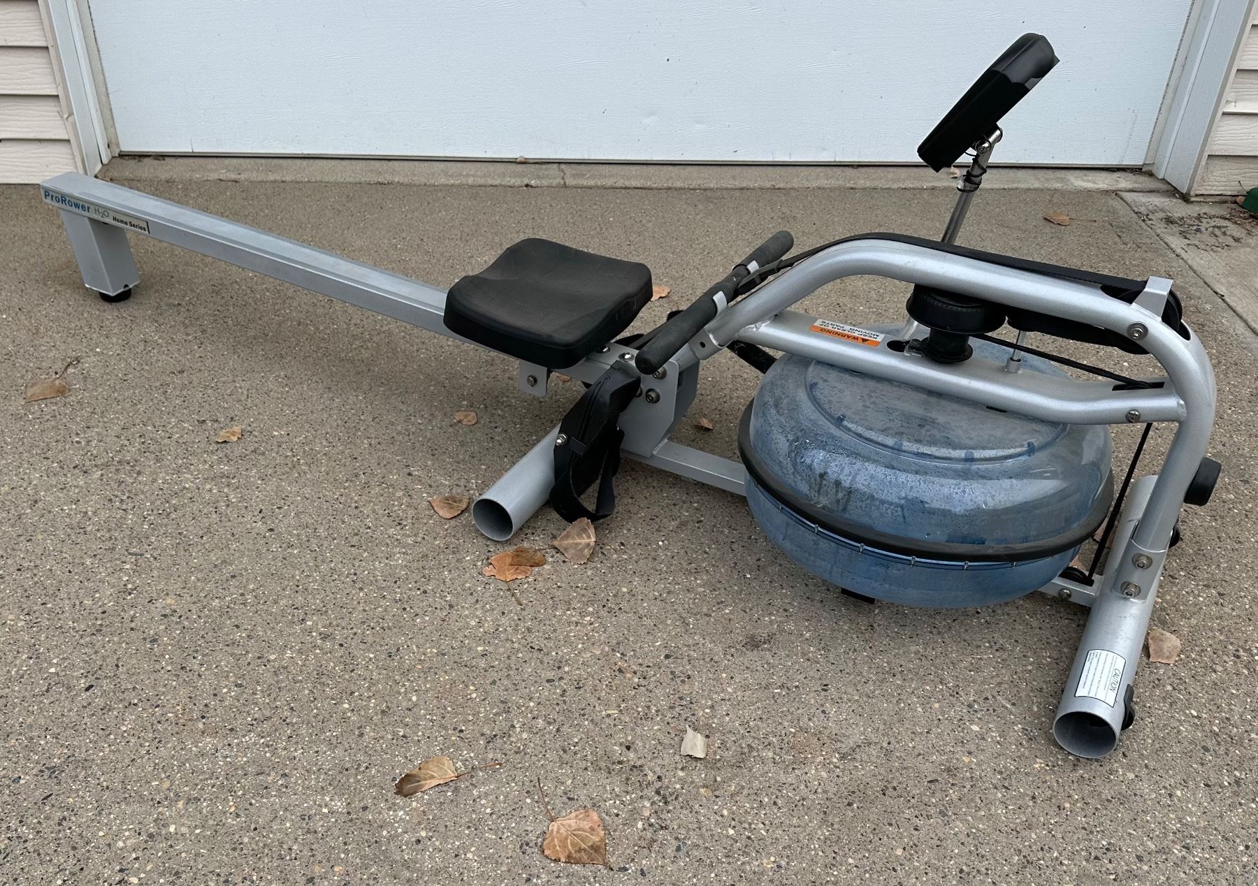 H2O FITNESS PRO ROWER HOME SERIES WATER ROWING MACHINE - WORKS!