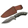 Image 1 : SZCO RITE EDGE 5" CHARCOAL MICARTA DAMASCUS DP W/SHEATH