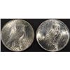 Image 2 : (2) 1922 PEACE DOLLARS CH BU