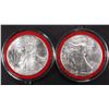 Image 1 : 2002 & 2022 AMERICAN SILVER EAGLES