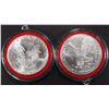 Image 2 : 2002 & 2022 AMERICAN SILVER EAGLES