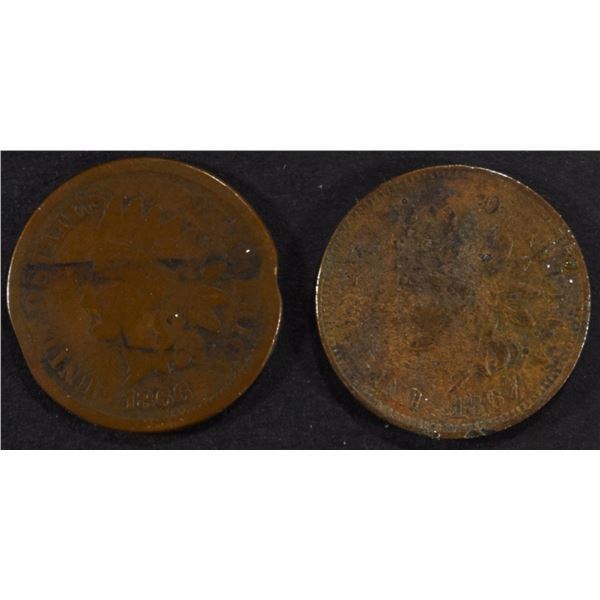 1866 & 1867 INDIAN CENTS