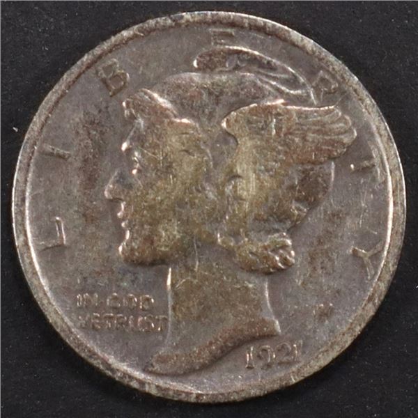 1921 MERCURY DIME FB XF