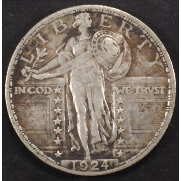 1924 STANDING LIBERTY QUARTER AU