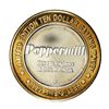 Image 2 : .999 Fine Silver Peppermill Reno, Nevada $10 Limited Edition Gaming Token