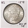 Image 1 : 1878 Rev of 79' $1 Morgan Silver Dollar Coin