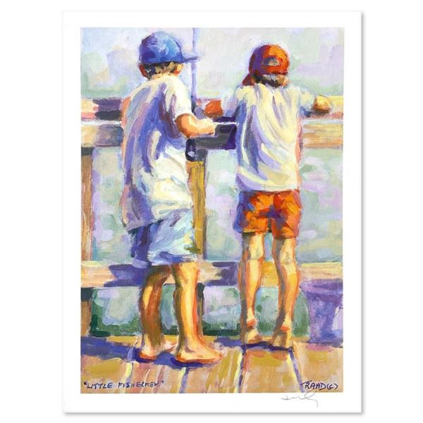 Lucelle Raad "Little Fishermen" Limited Edition Lithograph on Paper