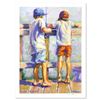 Image 1 : Lucelle Raad "Little Fishermen" Limited Edition Lithograph on Paper