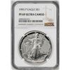 Image 1 : 1993-P $1 Proof American Silver Eagle Coin NGC PF69 Ultra Cameo